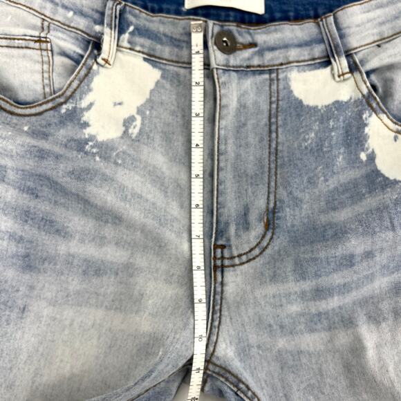 KDNK 11 4 14 11 Size 38 Distressed Jeans Ribbon Embellished - Picture 5 of 10